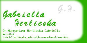 gabriella herlicska business card